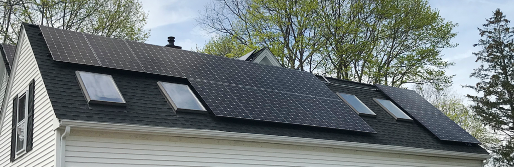 A 12.4 kW ACE Solar system in Abington, Massachusetts.