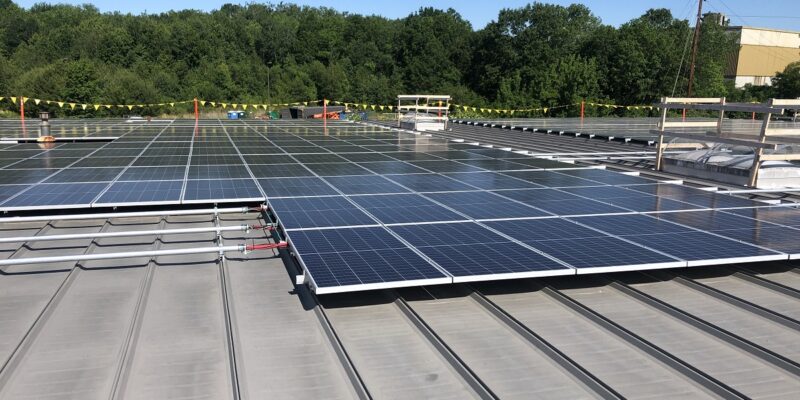 Solar Installation for Toner plastics in East Longmeadow, MA