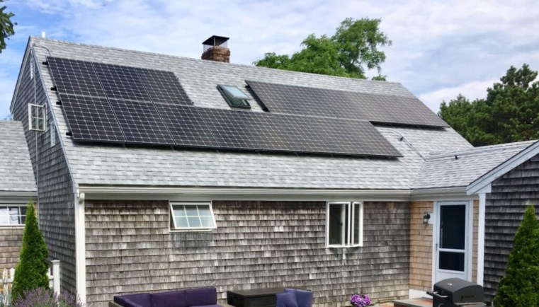 Residential solar system in Massachusetts