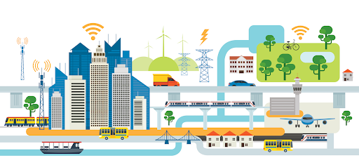 Microgrid illustration vector image