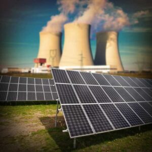 Solar power and nuclear power