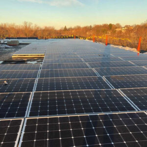 Sunset over Solar Panels